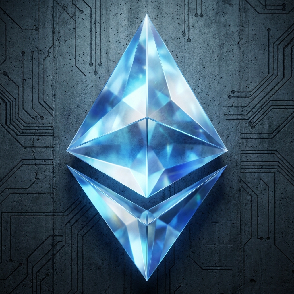 Ethereum logo - a diamond-shaped geometric design